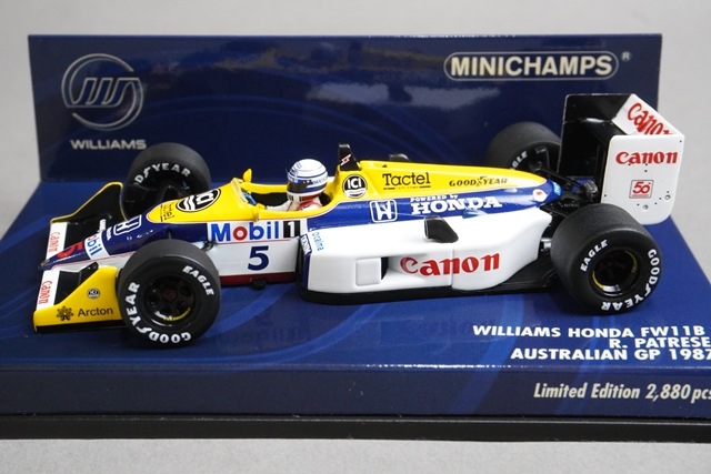 1/43 ߥ˥ץ 400870095 ꥢॺ ۥ FW11B ȥꥢGP 1987 #5 R.ѥȥ졼