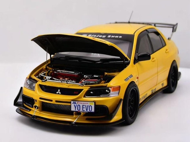 新品 SUPER A 1/18 三菱 ランサー Mitsubishi EVO9 MR FQ-360 Yellow