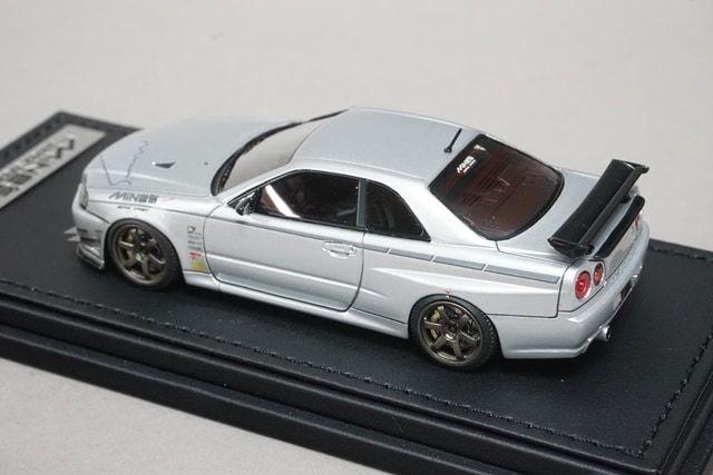 イグニッションモデルSkyline GT-R Mine's (R34) ホワイト IG1817 1/43 Nissan Skyline GT-R Mine's (R34) White HOBBY