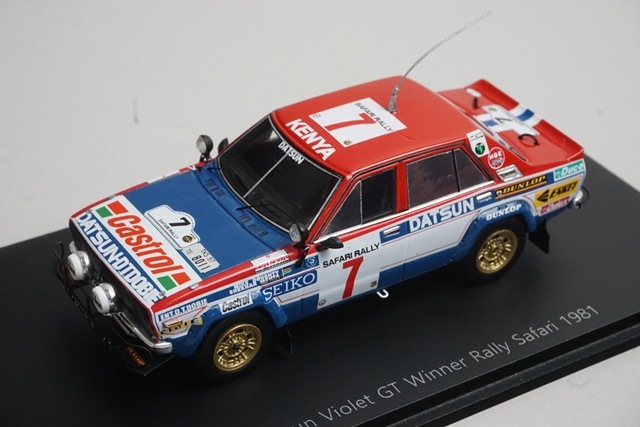 1/43 スパーク S7771 日産 ダットサン バイオレット GT サファリラリー