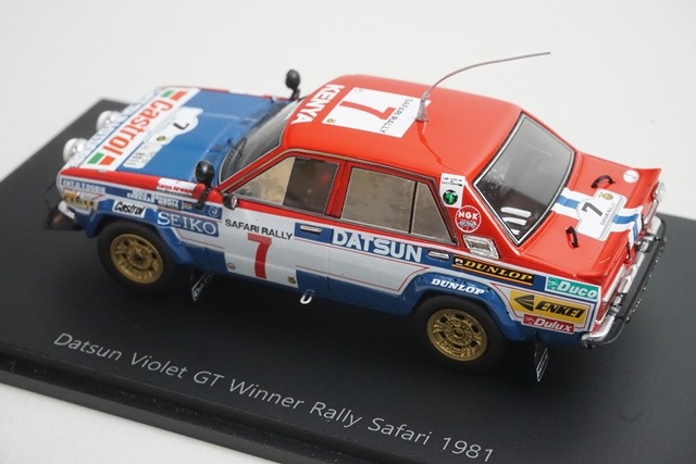 1/43 スパーク S7771 日産 ダットサン バイオレット GT サファリラリー