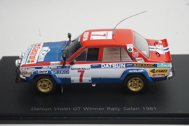 1/43 スパーク S7771 日産 ダットサン バイオレット GT サファリラリー