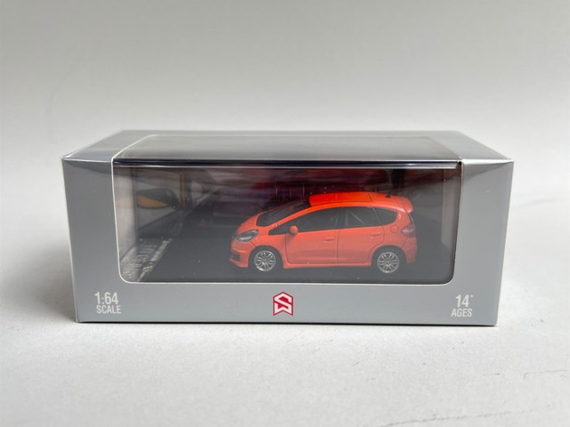 新品 SW Street Weapon 1/64 ホンダ フィット Honda JAZZ GE8 RS Red