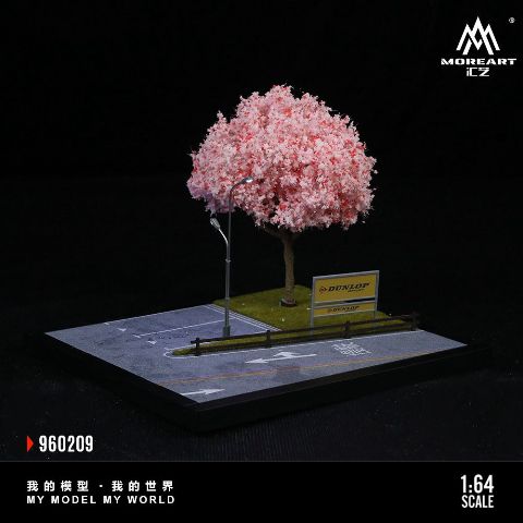 1/64 ジオラマ(春) Amazon.co.jp: ジオラマ 1/64 カーガレージモデル 都市背景 駐