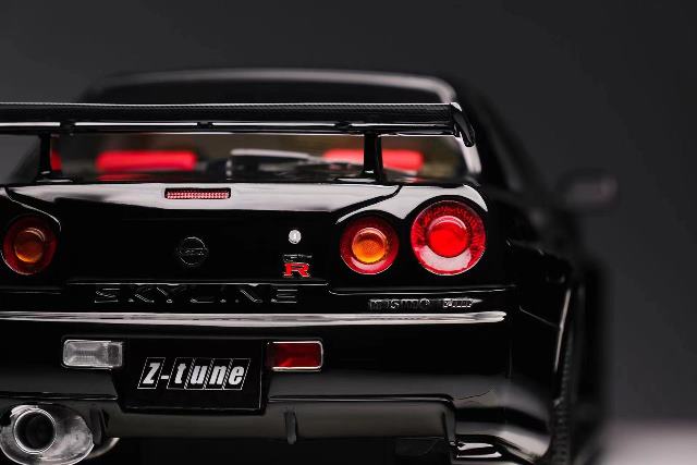 ���� 22A01-12 onemodel 1/18 Nismo R34 GT-R Z-tune Black WEB����