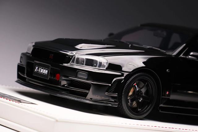 ���� 22A01-12 onemodel 1/18 Nismo R34 GT-R Z-tune Black WEB����