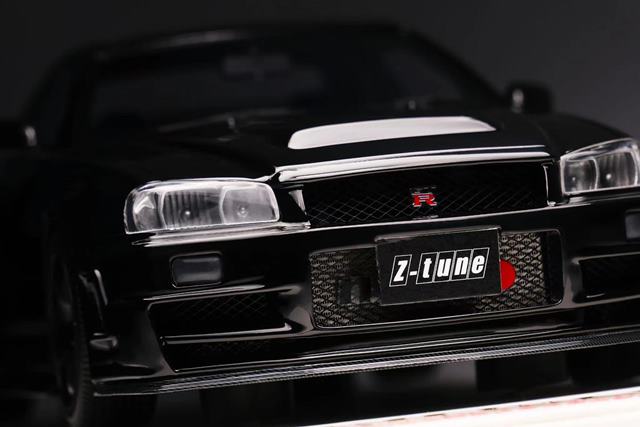 ���� 22A01-12 onemodel 1/18 Nismo R34 GT-R Z-tune Black WEB����