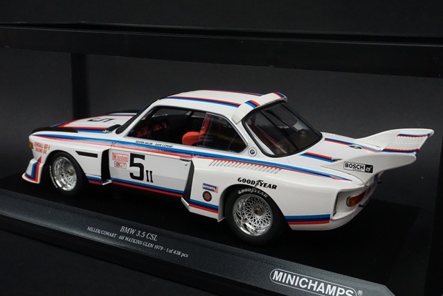 1/18 ミニチャンプス 155792605 BMW 3.5 CSL #5 MILLER/COWART