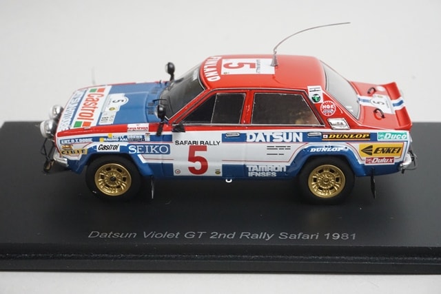 1/43 スパーク S7772 日産 ダットサン バイオレット GT サファリラリー