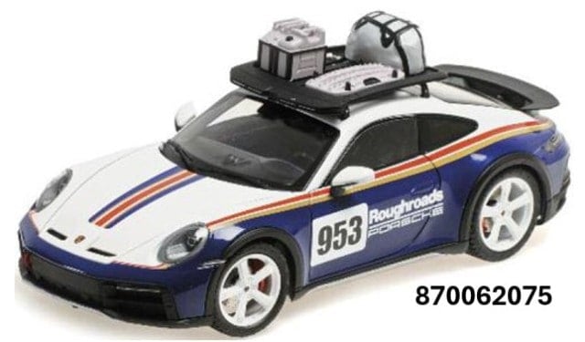 新品 870062075 ミニチャンプス 1/87 ポルシェ 911 ダカール 2022