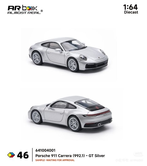 新品 641004001 AR Box 1/64 ポルシェ Porsche 911 Carrera ( 992.1