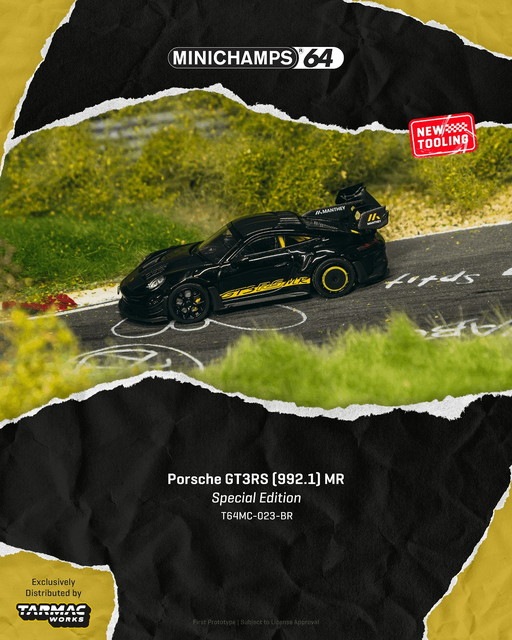 予約 T64MC-023-BR Tarmac Works 1/64 ポルシェ Porsche GT3RS (992.1