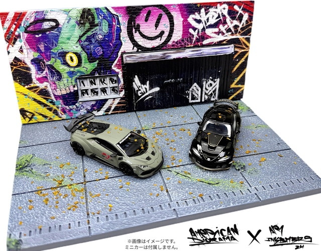 ジオラマ 予約 AD-2459 American Diorama 1/64 ストリートアート ジオラマ