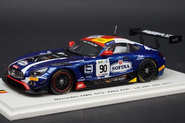 1/43 スパーク SB140 メルセデス AMG GT3 #90 3rd 24H SPA 2017 AKKA