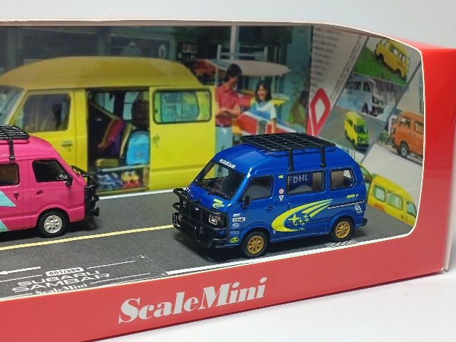 新品 SMS640001A ScaleMini 1/64 スバル サンバー バン Subaru Sambar