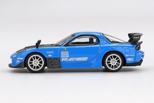 新品 MGT01046-BL TSM MINI-GT 1/64 マツダ RX-7 RE雨宮 20B NA 3ROTOR