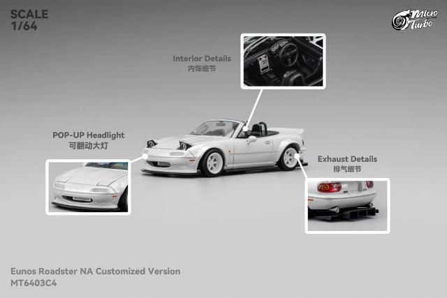 新品 Micro Turbo 1/64 ロードスター ROADSTER MX5 Rocket Bunny