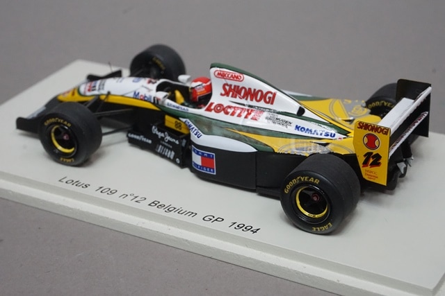 1/43 スパーク S1670 ロータス 109 ベルギーGP 1994 #12 J.ハーバート