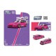 ͽ PRE008 POP RACE 1/64 ۥ ѥǥ ӥå åȥХˡ Honda Pandem Civic EG6 Rocket Bunny Modified Open-Hood Visible Engine Pink