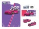 ͽ PRE008 POP RACE 1/64 ۥ ѥǥ ӥå åȥХˡ Honda Pandem Civic EG6 Rocket Bunny Modified Open-Hood Visible Engine Pink