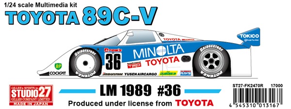Amazon.com: Hasegawa 1:24 Denso Toyota 88C - 1989 Le Mans