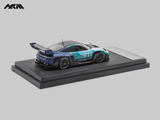 予約 HKM 1/64 ポルシェ 911 (992) GT3 R Rennsport Blue-White, Boost