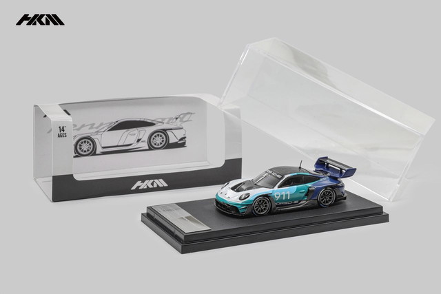 予約 HKM 1/64 ポルシェ 911 (992) GT3 R Rennsport Blue-White, Boost