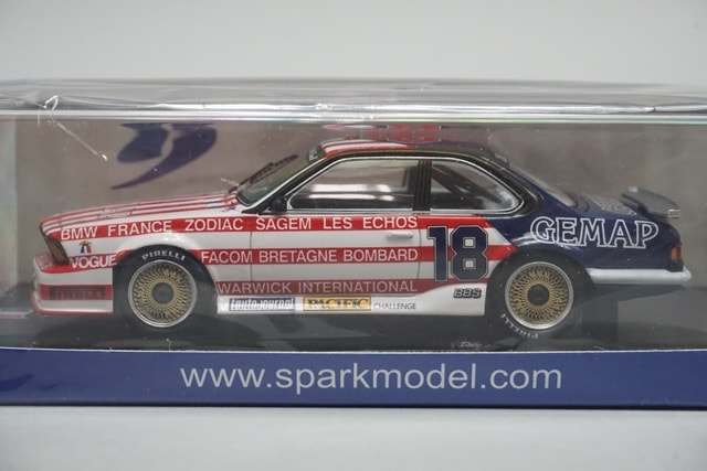 ミニカー Bey 新品 SF257 スパーク 1/43 BMW BMW 635 CSi #18 Championnat de France