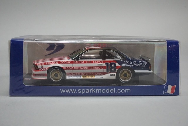 新品 SF257 スパーク 1/43 BMW BMW 635 CSi #18 Championnat de France