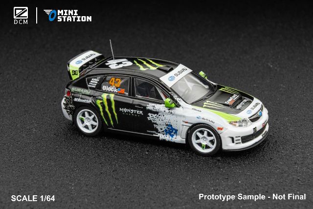 予約 DCM & Mini Station 1/64 スバル インプレッサ 2008 Subaru