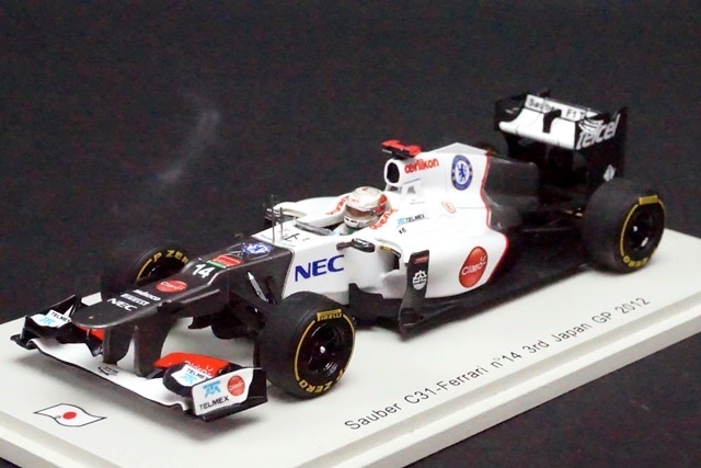 1/43 スパーク SJ012 ザウバー C31 フェラーリ 日本GP 3位 2012 #14 1/43 スパーク SJ012 ザウバー C31 フェラーリ 日本GP 3位 2012 #14