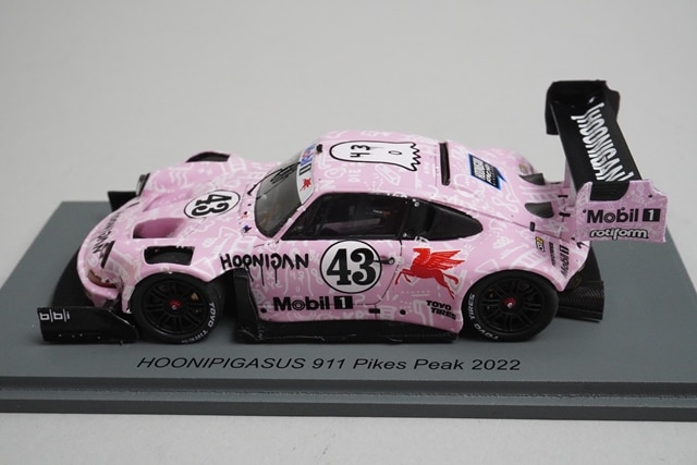 ミニカー Hoonipigasus 911 Pikes Peak 2022 スパーク 1/43 HOONIPIGASUS (フーニピガサス) 911 2022 パイクス