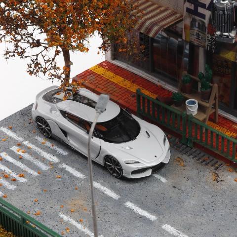 新品 BSC 1/64 ケーニグセグ ジェメラ Koenigsegg gemera Gray White