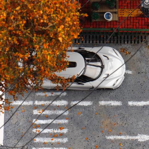 新品 BSC 1/64 ケーニグセグ ジェメラ Koenigsegg gemera Gray White