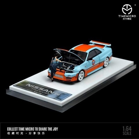 予約 TM TimeMicro 1/64 日産 スカイライン NISSAN GTR34 GULF