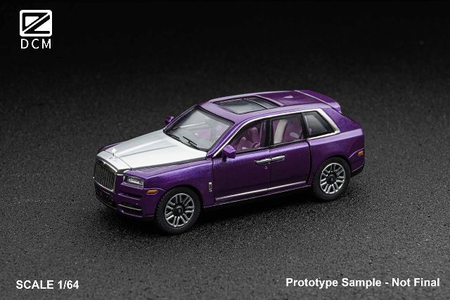 ����  DCM 1/64 �����륹 ������ ����ʥ� Rolls Royce Cullinan Purple Silver �ե볫��