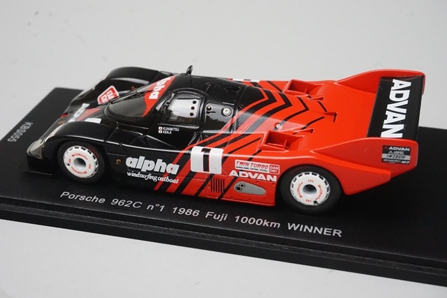 1/43 スパーク KBS055 国際貿易特注 ポルシェ 962C 富士 1000㎞ 優勝