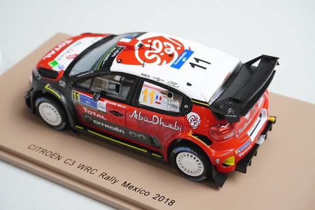 1/43 スパーク S5962 シトロエン C3 WRC メキシコラリー 2018 #11 S