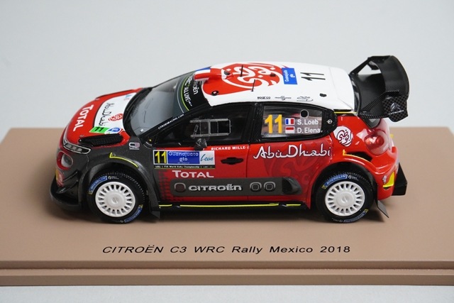 1/43 スパーク S5962 シトロエン C3 WRC メキシコラリー 2018 #11 S