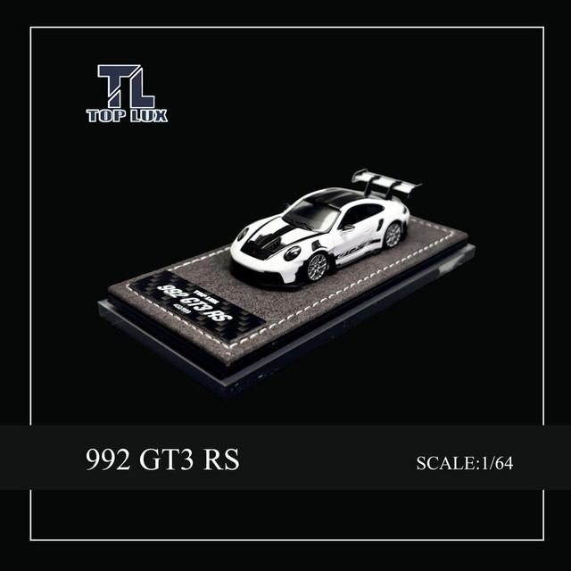 新品 TOP LUX 1/64 ポルシェ Porsche 992GT3RS ホワイト, Boost Gear