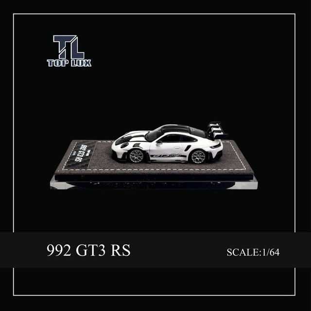 予約 TOP LUX 1/64 ポルシェ Porsche 992GT3RS ホワイト, Boost Gear
