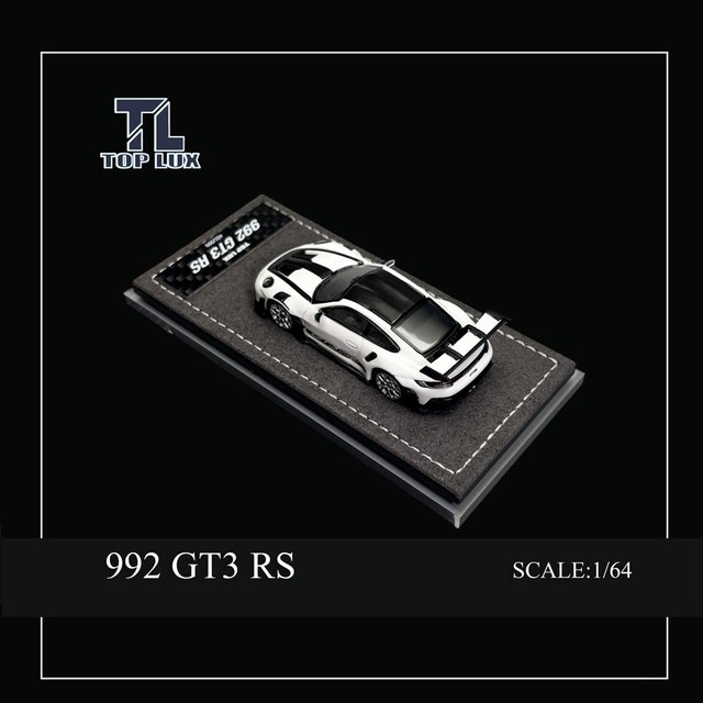 予約 TOP LUX 1/64 ポルシェ Porsche 992GT3RS ホワイト, Boost Gear