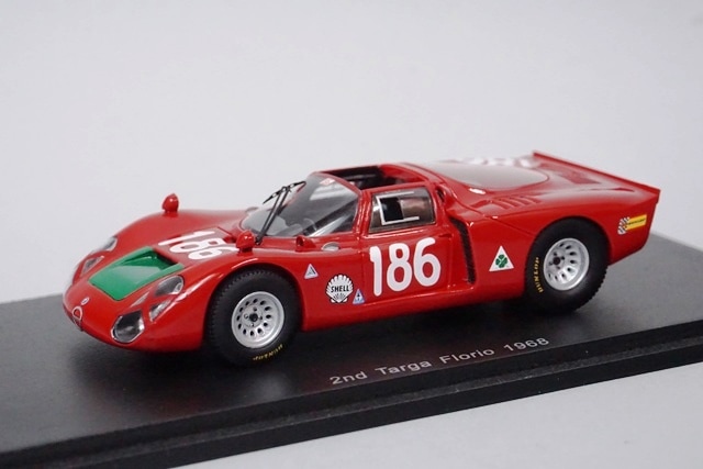 1/43 スパーク S4874 アルファロメオ 2nd Targa Florio 1968 #186