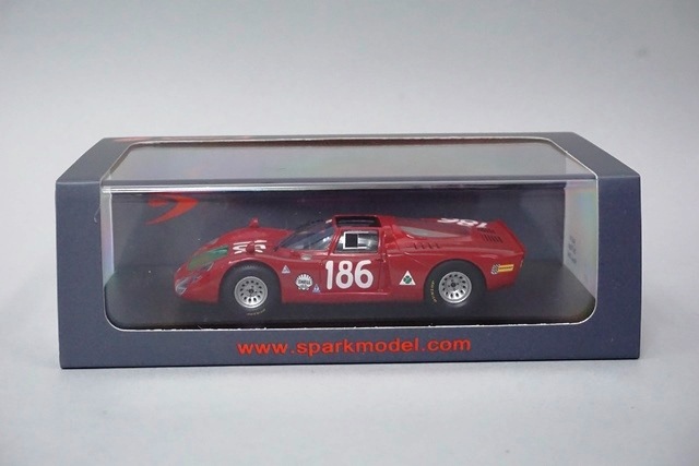 1/43 スパーク S4874 アルファロメオ 2nd Targa Florio 1968 #186
