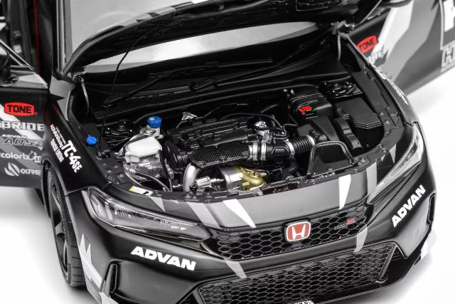 新品 M85318 モーターヘリックス 1/18 ホンダ Civic TYPE R (FL5) HKS