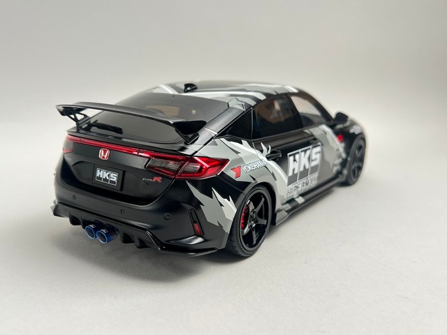 新品 M85318 モーターヘリックス 1/18 ホンダ Civic TYPE R (FL5) HKS