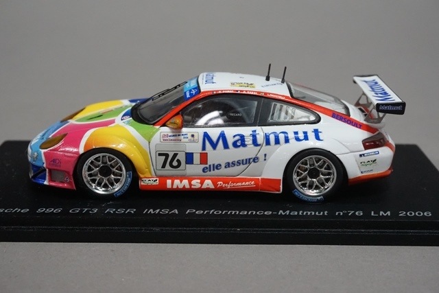 1/43 スパーク S0969 ポルシェ 996 GT3 RSR IMSA パフォーマンス Matmut LM 2006 #76, Boost ...
