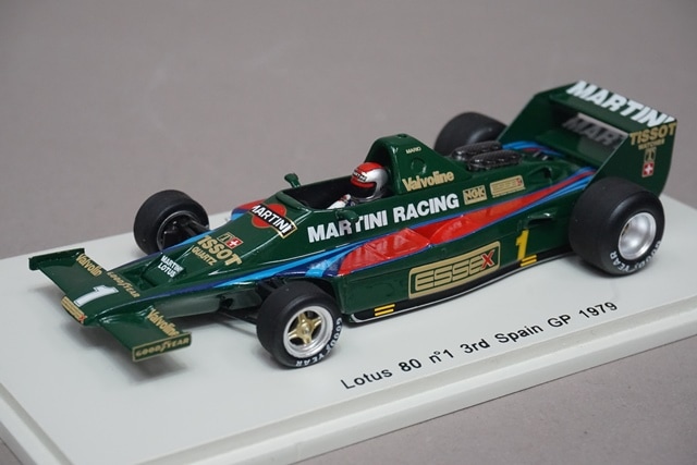 1/43 スパーク S4240 ロータス 80 スペインGP 3rd 1979 #1