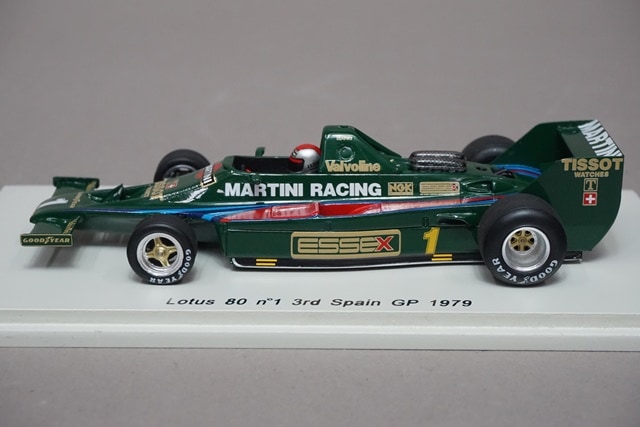 1/43 スパーク S4240 ロータス 80 スペインGP 3rd 1979 #1