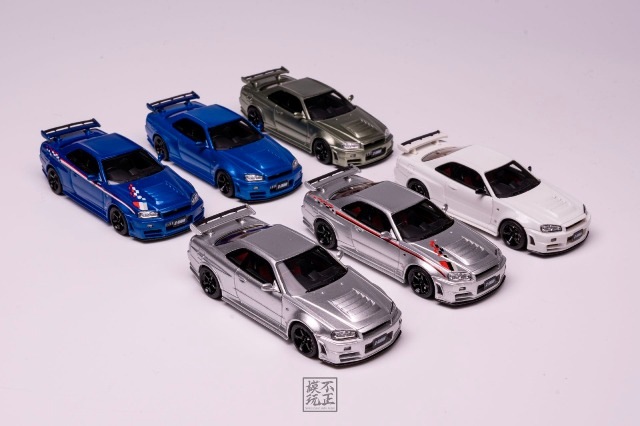 ͽ  Cars' Lounge 1/64  Skyline GT-R R34 NISMO Z-TUNE Pearl White